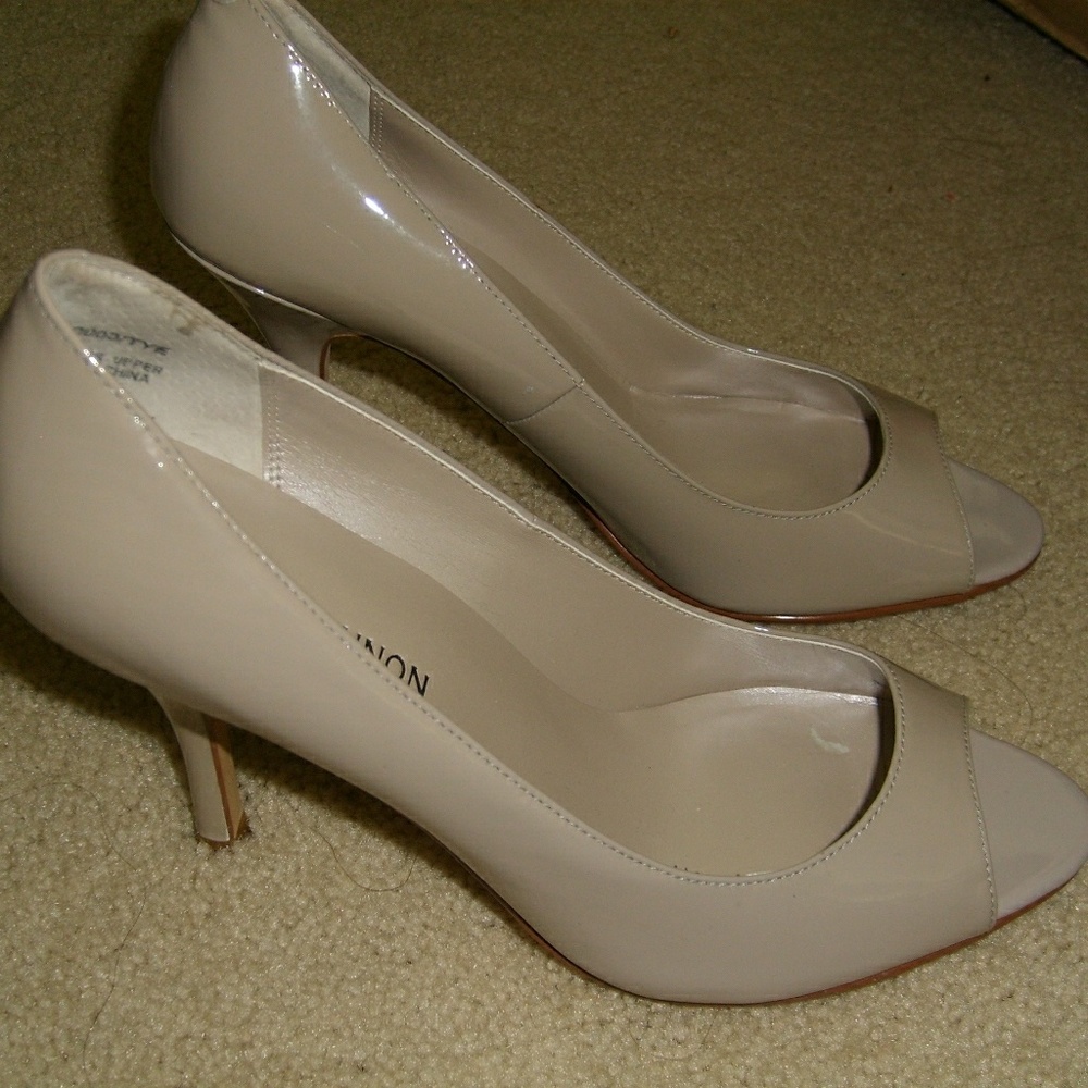 Michael shannon leather high heel shoes